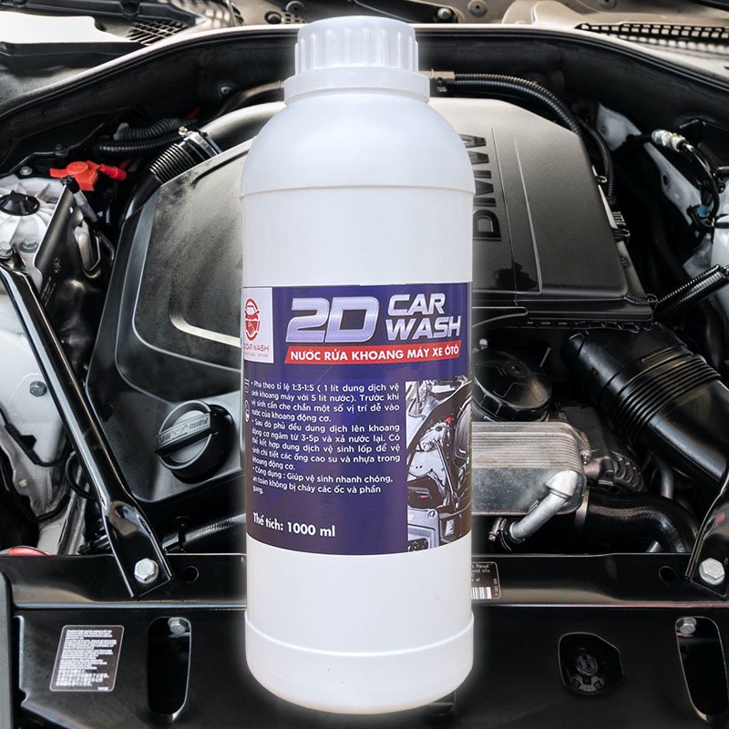 Chai 2 lít Nước rửa khoang máy 2DCARWASH